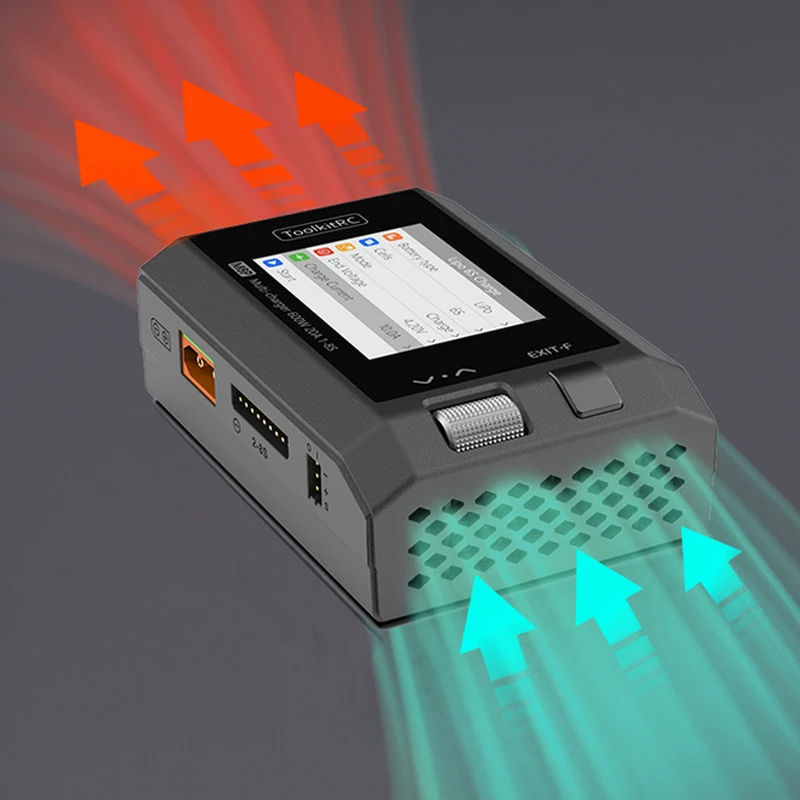 ToolkitRC M8P 600W 20A Multi-function DC Balance Charger for 1-6S 7S 8S XT60 Lipo LiHV LiFe Lion LTO Battery signal testing 5