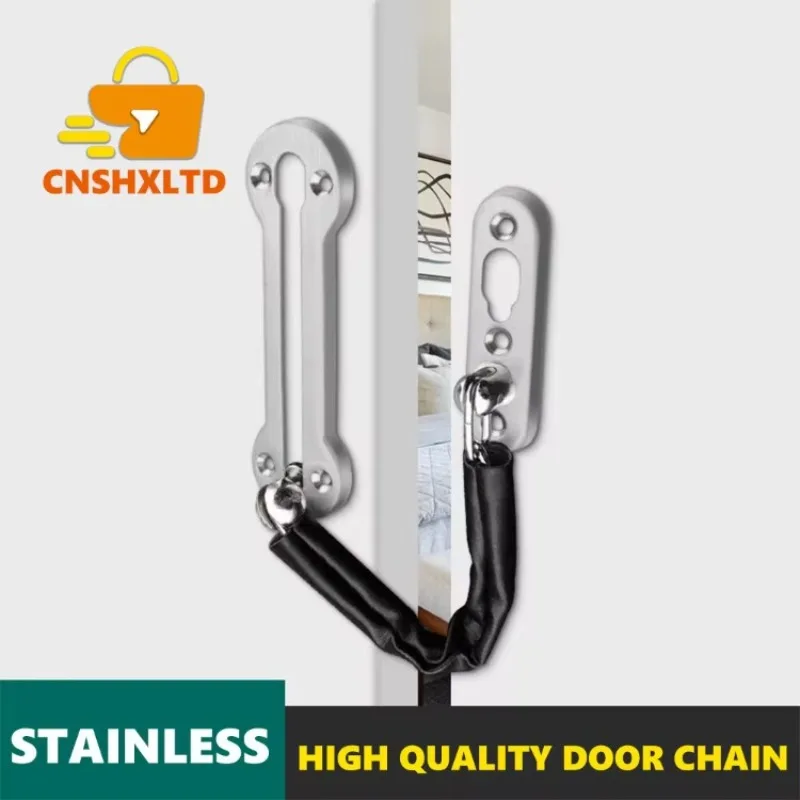 Stainless Steel Anti-theft Door Chain Household Bolt Lock Buckle Safety Lock Window Buckle Reverse Lock Latch