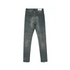 Owen Seak Men Denim Jeans Cotton Gothic Men's Clothing Coated Autumn Straight Solid High Street Black Jeans Pants 4