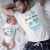 Our First Father's Day Spanish Printed Baby & Dad Matching Clothes Daddy T Shirts Tops Infant Bodysuit Fathers Day Family Outfit 1