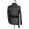 Cenne Des Graoom 2023 New Men's Suit Paisley Tuxedo For Wedding Double Breasted Shawl Velvet Lapel Jacket 2 Pieces With Belt 5