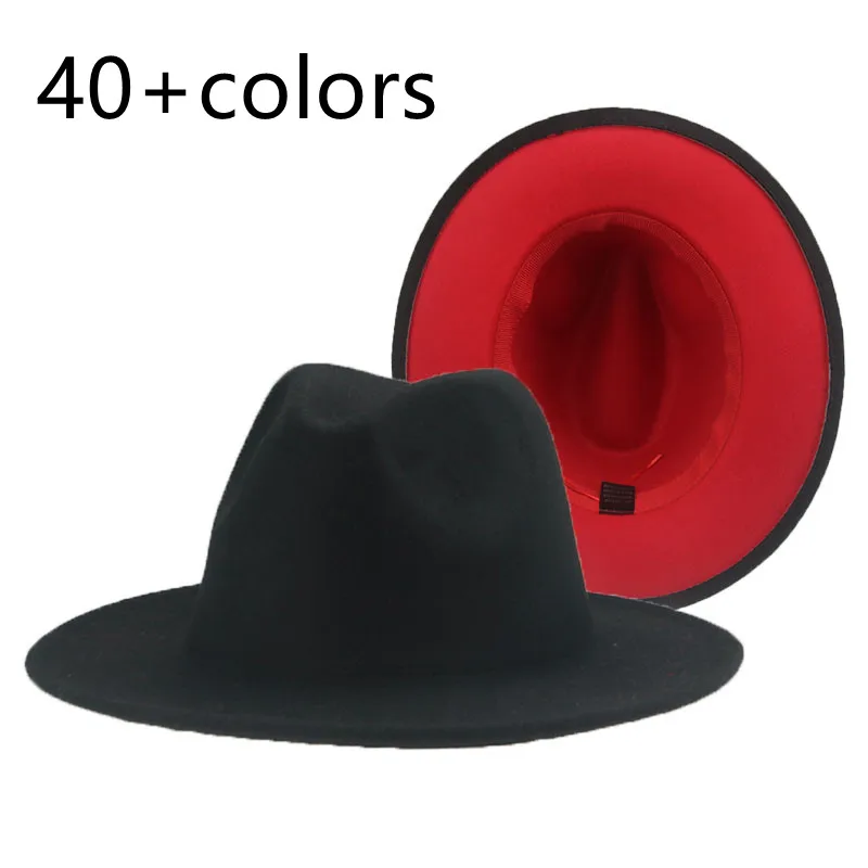 Fedora Hat Women Winter Felted Hats for Men Gradient Color Bowler Hat Wide Brim Design Luxury Casual Men Fedoras Chapeau Femme bailey of hollywood hats