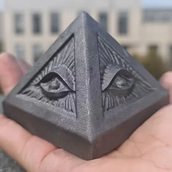 Shungite Pyramid All-Seeing Eye 1