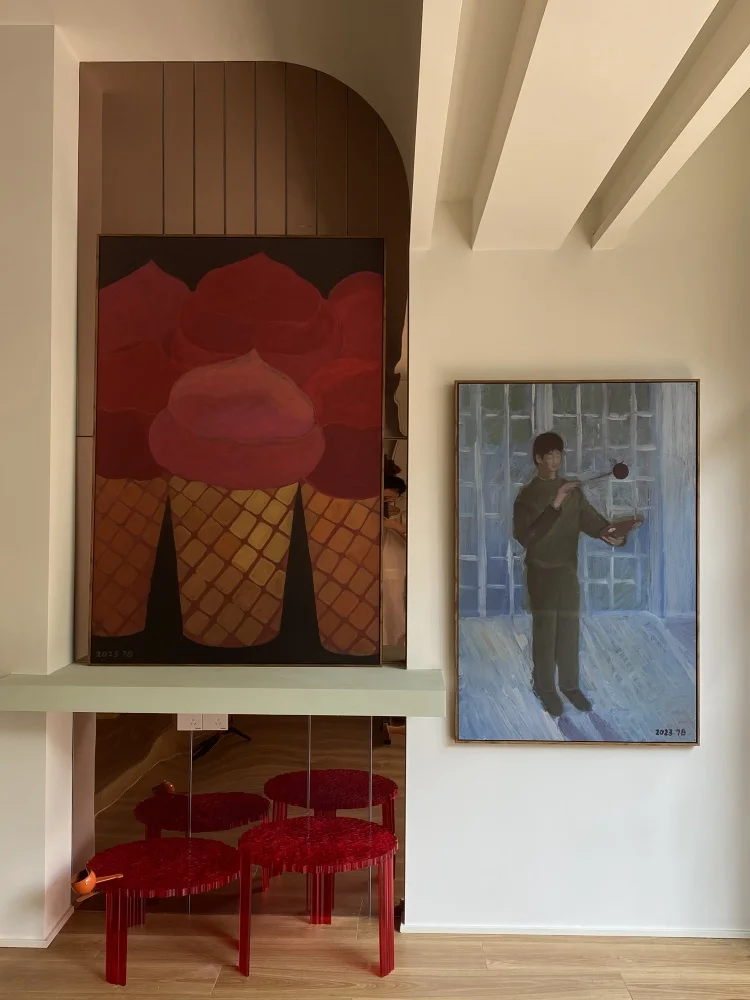 Sweet 7B Artist Ice Cream Combo Painting Art Painting Wall Bedroom Living Room Dining Room 8