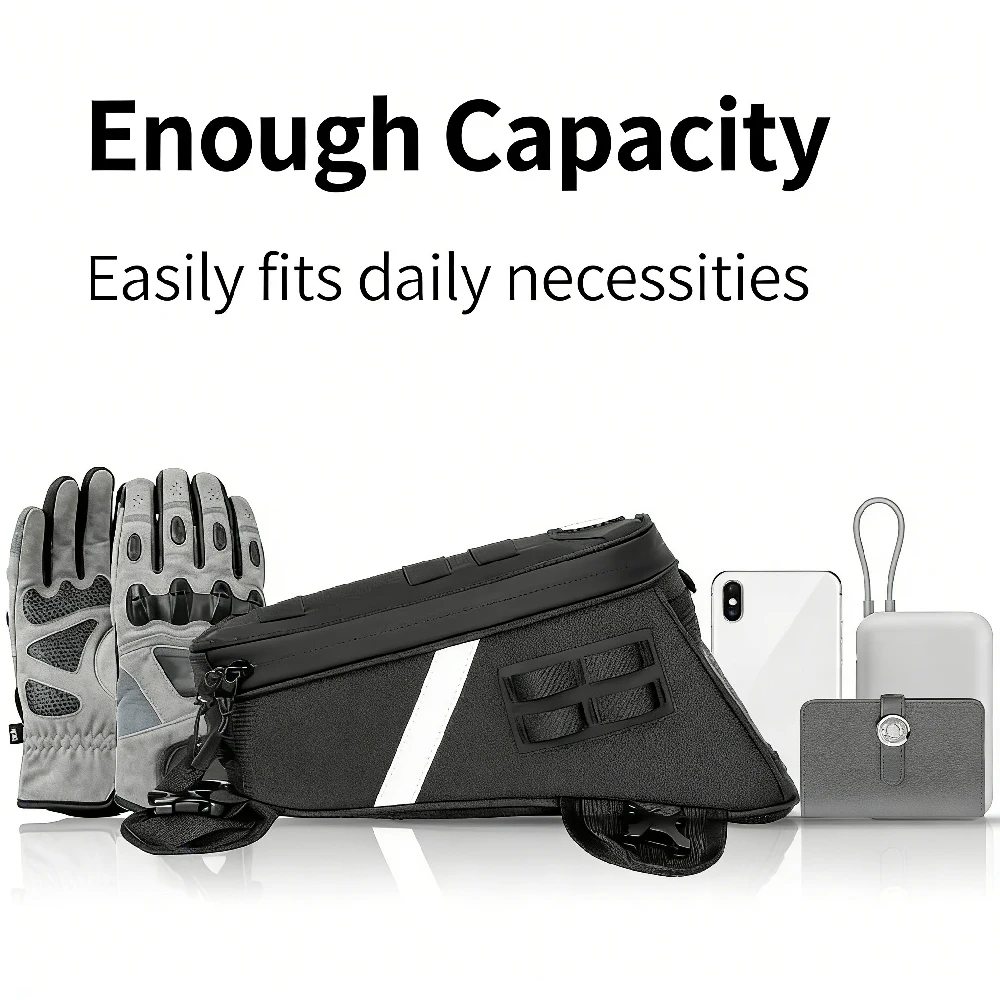 Versatile 5L Motorcycle Tank & Thigh Bag with Multi-Position Carry Options