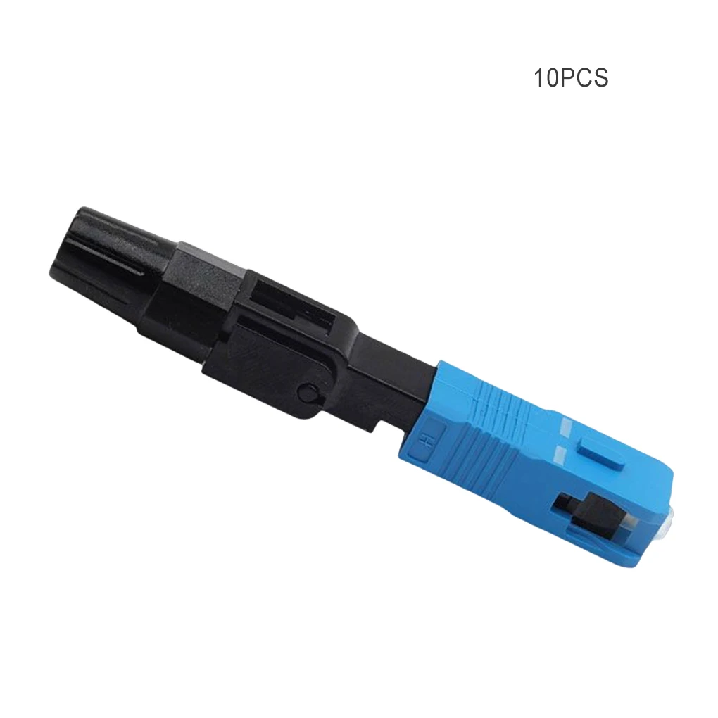 

10pcs FTTH Embedded Fiber Optic Fast Connector Single Mode Fiber Optical Adapter SC UPC Cold Connection Quick Field Assembly