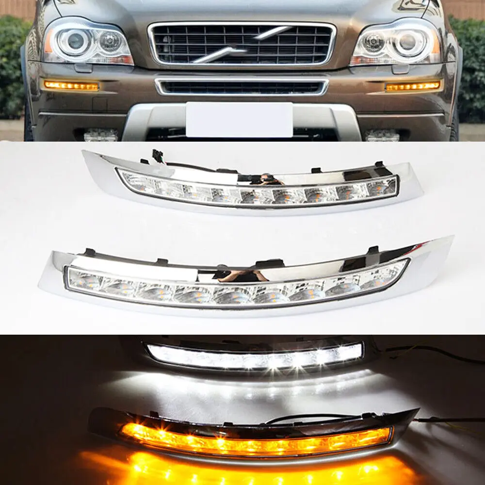 DRL FOR Volvo XC90 20072014 LED DAYTIME RUNNING LIGHT FOG LAMP WITH