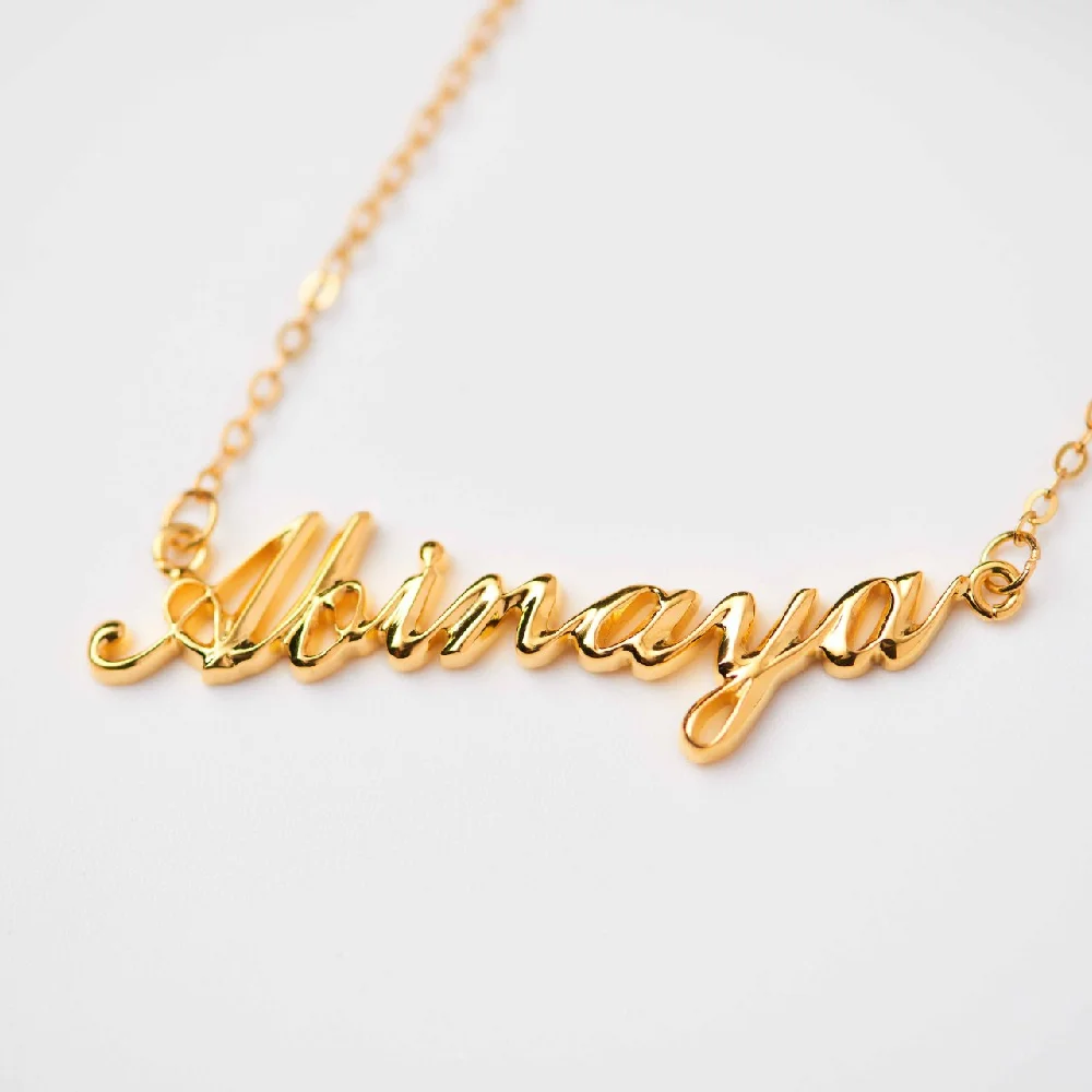 Luxury Personalize 925 Sterling Silver Clavicle Chain Custom Name Letter Necklace Women Birthday Gifts Party Fine Jewelry