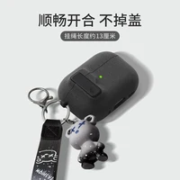 Protective Case For Airpods 4 Cover Luxury Earphone Cover Case For Apple Airpodspro2 3Air Pods Pro Shockproof Sleve With Hook  5