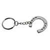 Horseshoe Keychain Zinc Alloy Highly-Polished Keychain Favor Gifts Durable Horse Snaffle Bits Key Ring for Home 2