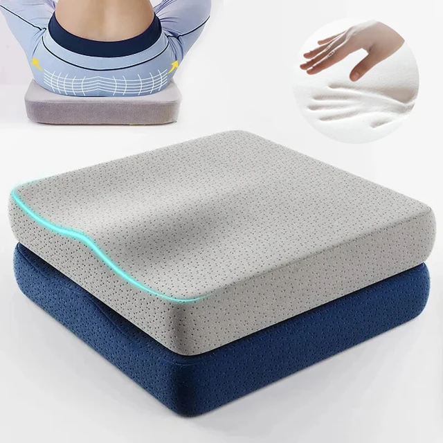 Coussin de bureau ergonomique en mousse à mémoire de forme, Anti-hémorroïdes, coussin de chaise, oreiller de coq, coussin de siège de voiture et de bureau 1
