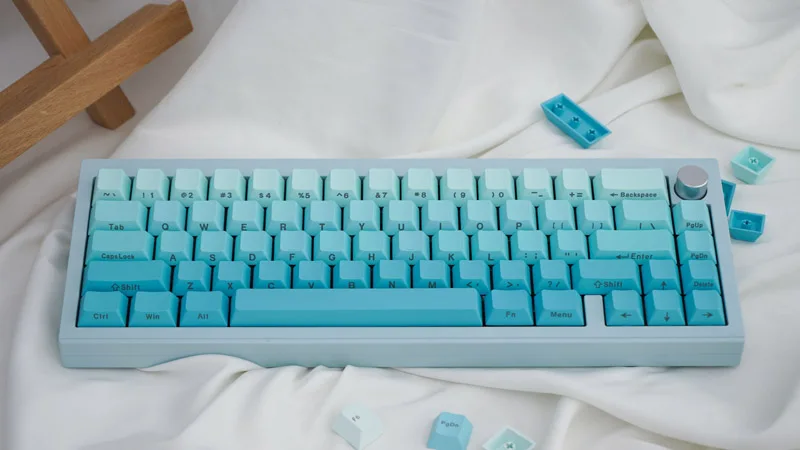lateral gravado, Keycaps PBT de 125 teclas, sublimação DYE, perfil cereja