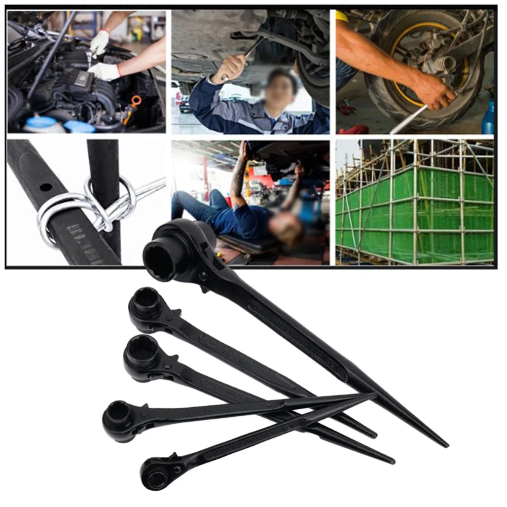 30-32mm Hexagon Ratchet Spanner Industrial Grade Ratcheting Socket Wrench Multi-function Bidirectional Ratchet Socket Wrench