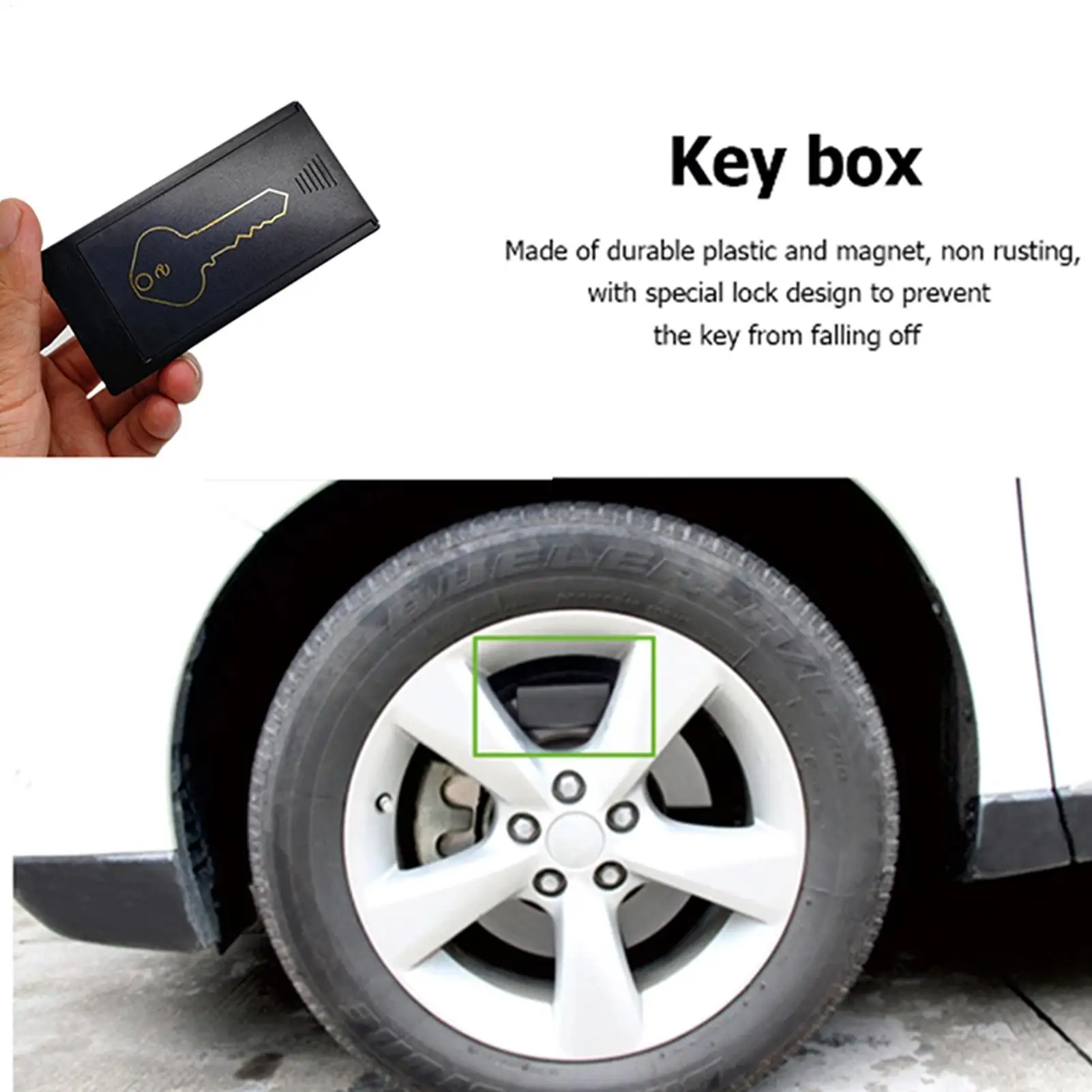 Car Key Holder Box Anti-Theft Anti-Lost Portable Outdoor House Key Box Magnetic For Apartment Home Dormitory Storeroom Homeowner