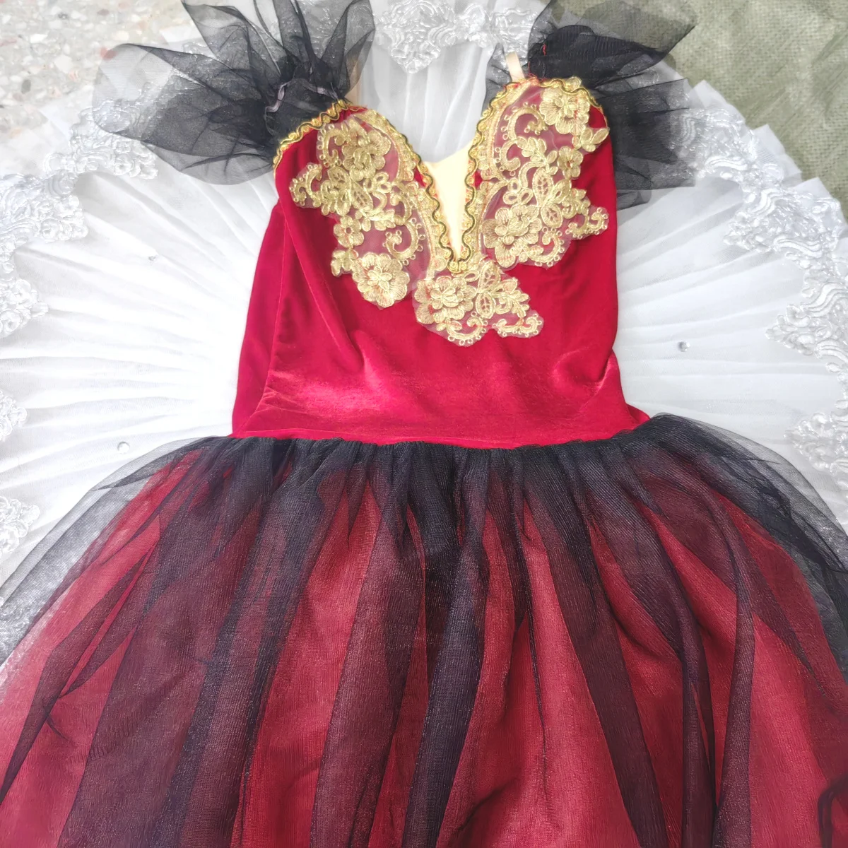 Kids Girls Women Professional Tutu Ballet Swan Lake Dance Performance Costumes Children\'s Palace Attire Ballet Long Dress