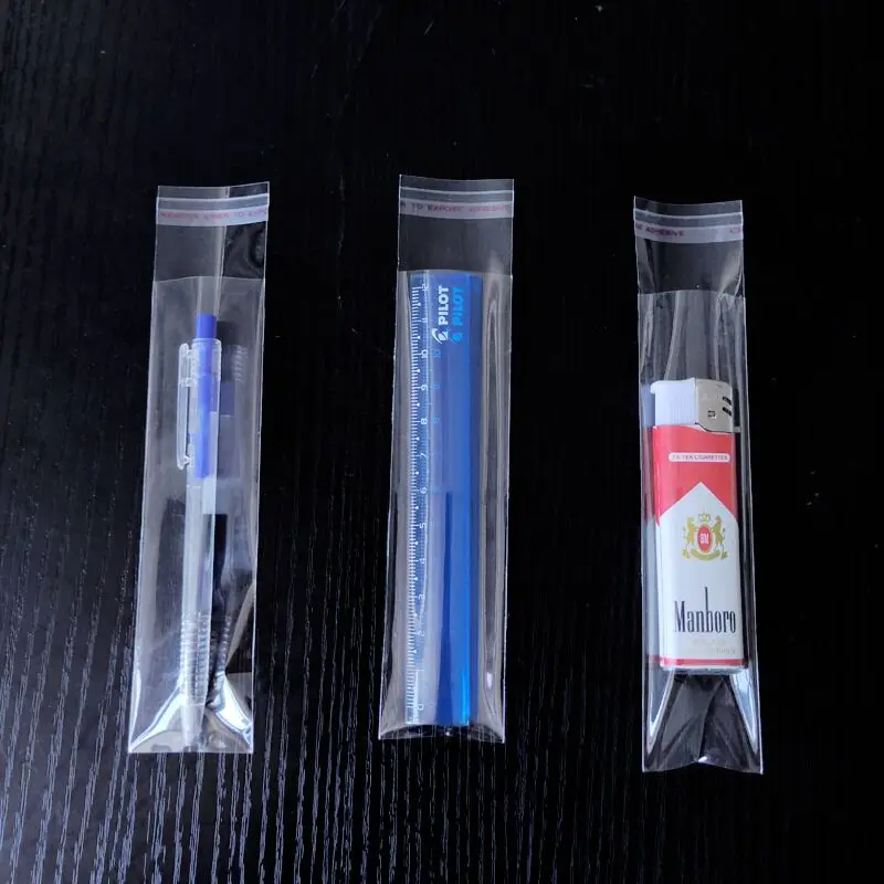OPP Transparent Plastic Self-adhesive Bag Ziplock Pouch Pen Jewelry Candy Packaging Sealed Gift Snack Glass Candy Packaging Bag 5