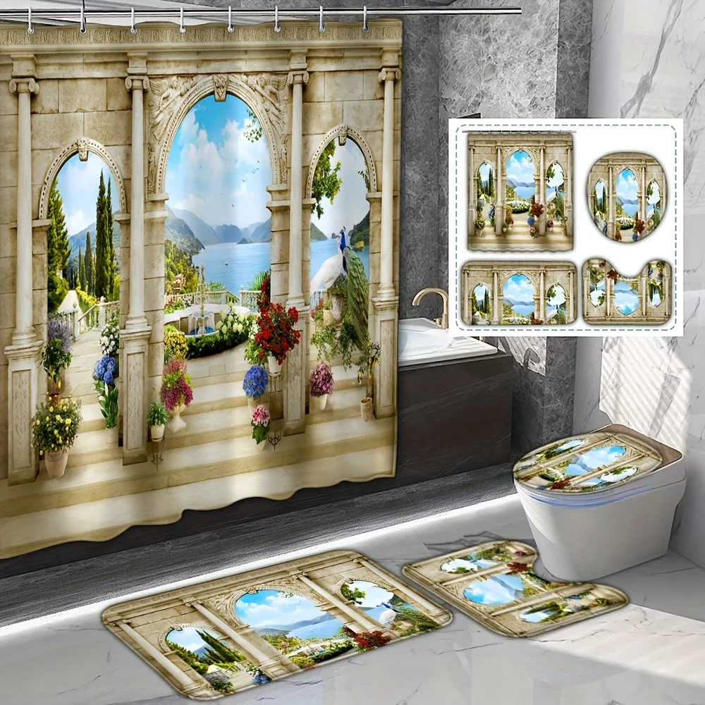 Star Wars 1/4-teiliges Anakin Skywalker-Dekorationsset mit Cartoon-Muster inklusive Duschvorhang