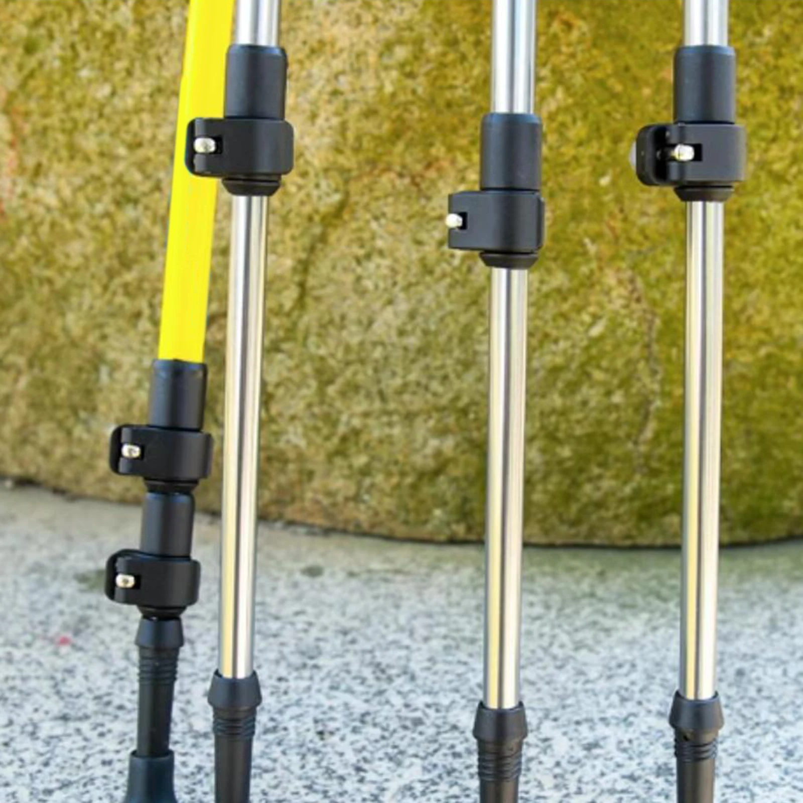 Walking Stick Lock Handle Parts Durable Trekking Pole Lock Replacement Portable Locks Clip Clasp Cane Outdoor Hiking 3