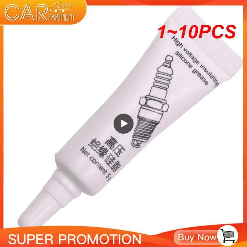 

1~10PCS Socket Grease 5g/piece Heat Resistance Lubricating Silicone Grease Automobile Spark Plug Grease Car Accessories White