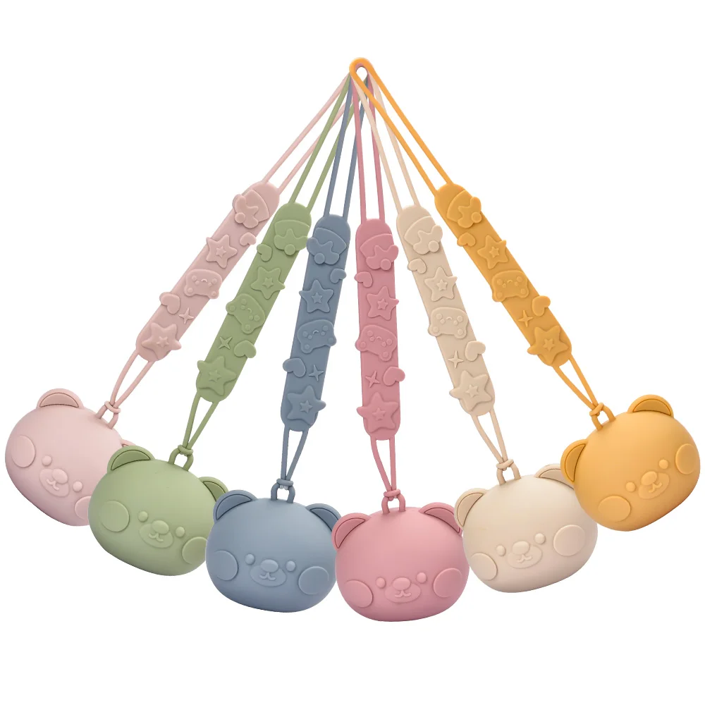 Pacifier Holder Baby BPA Free Food Grade Silicone Portable Soother Container Box Nipple Storage