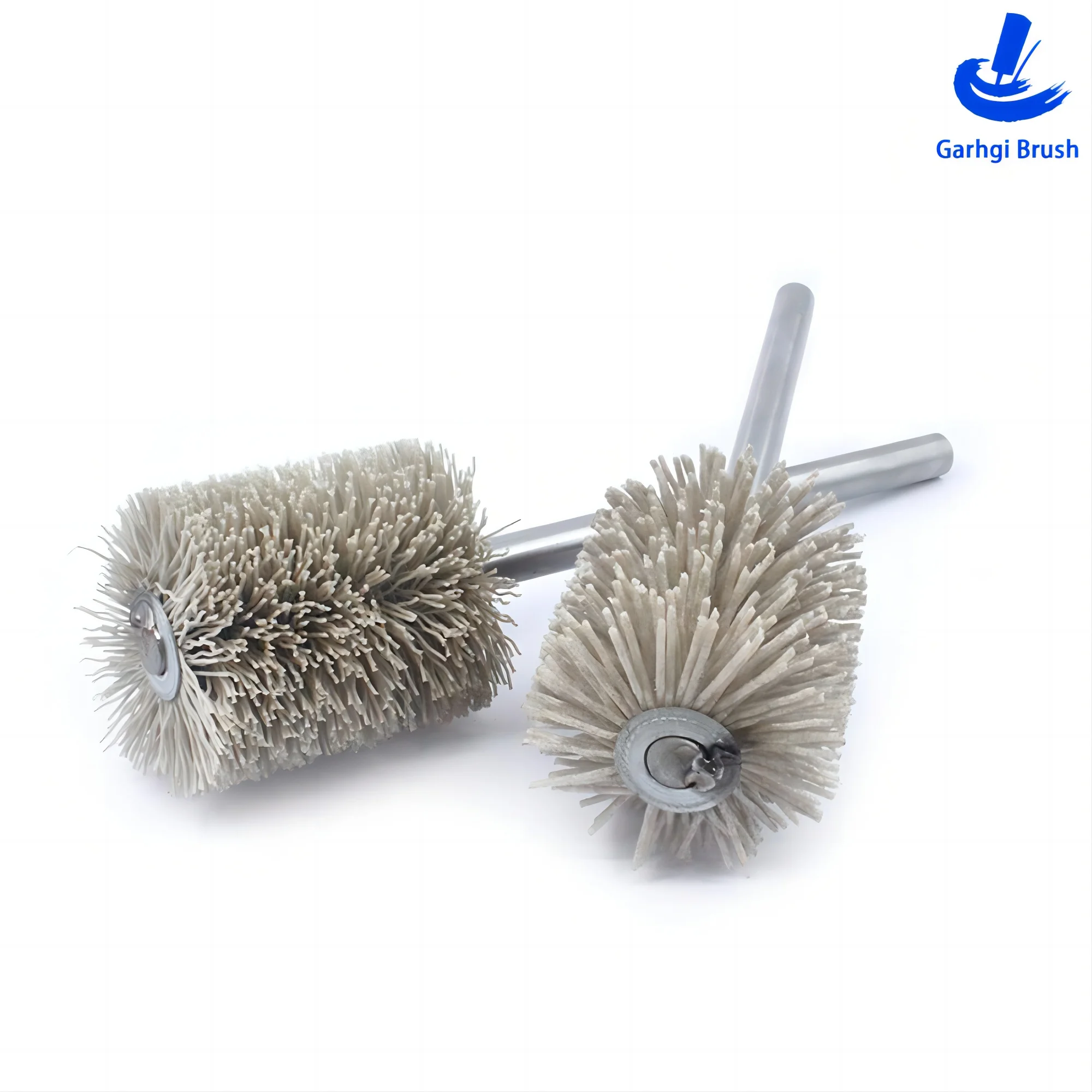 Aluminiumoxid-Schleifbürsten aus Nylon, rotierende kreisförmige Reinigung, Rostentfernung, Polieren, weichere Bohrergriffe aus Metall – Detail 9