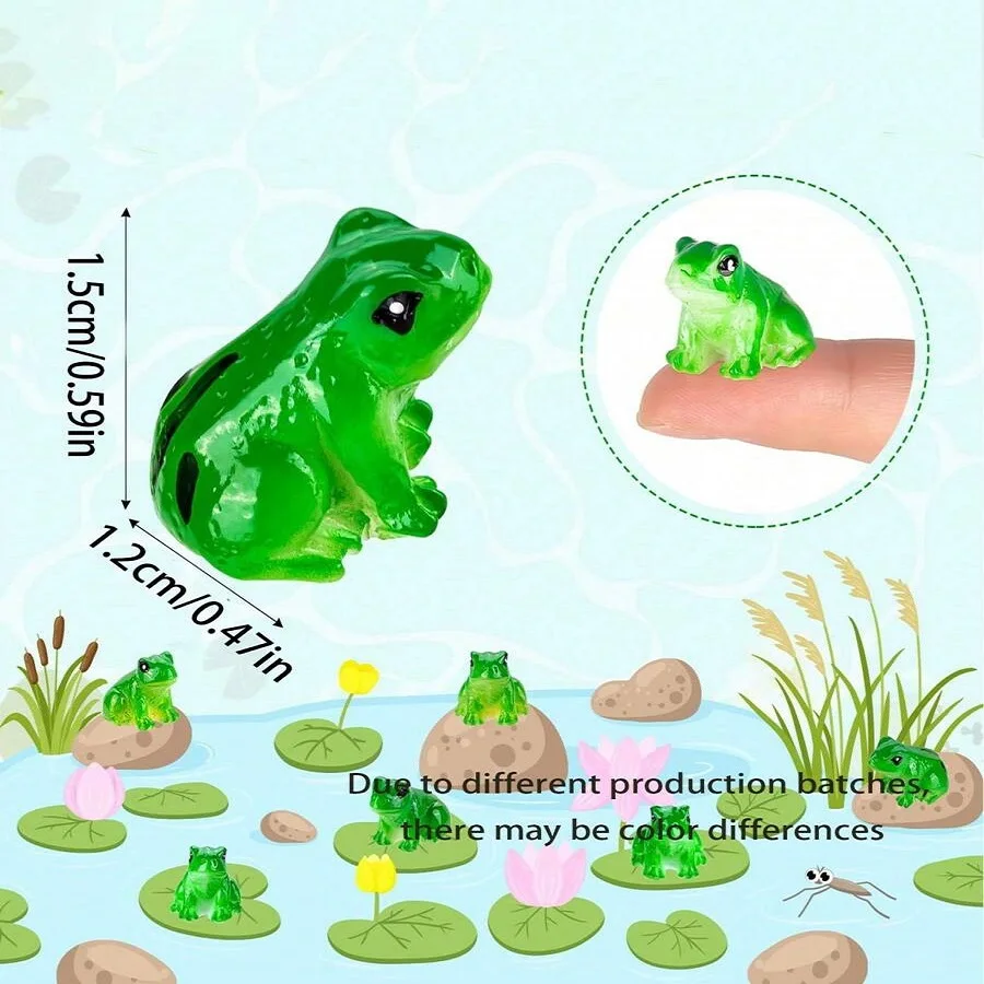 5/10/20PCS Mini Resin Frog Figurines Set for Aquarium Decor,Terrarium,Zen Garden,Creative Home Desk Decoration and Fish Tank 5