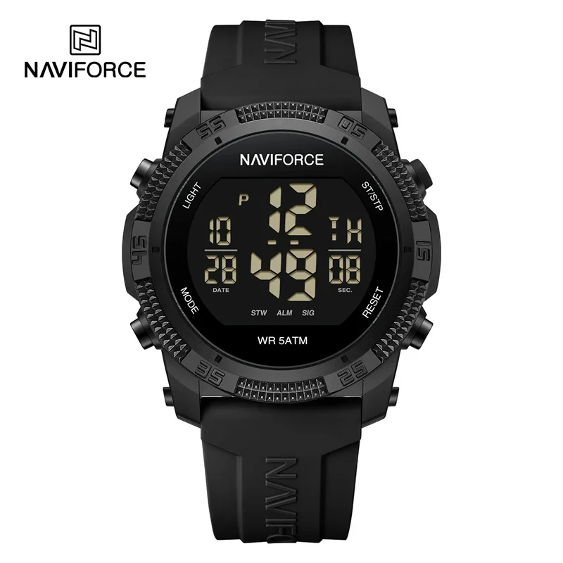 NAVIFORCE NF7104 Men's Fashion Silicone Strap Digital Sport Watch