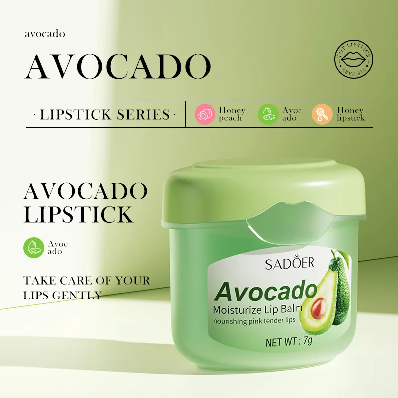 SADODER Fruit Lip Balm Moisturizing Plump Lips Anti Wrinkle Nourishing Lipstick Lip Cream Lips Skin Care Prodcuts