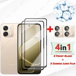 Enhanced Glass Black Edge Protective Film & Tempered Screen and Camera Lens Protector for 2 Camera Lens Film