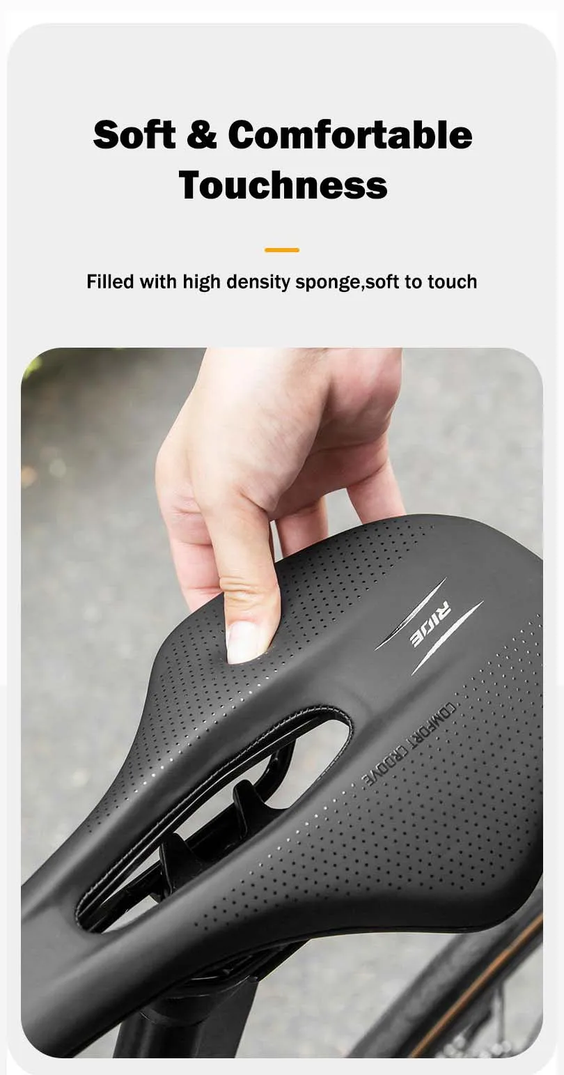 Description Picture 6 of itemComfortable Bike Saddle Shockproof HIgh Density Sponge Filled MTB Seat Aerodynamic Breathable Road Bicycle Saddle Bike Parts