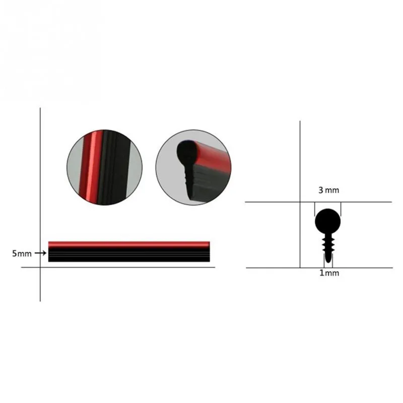 5M car accessories interior decoration strip for Ford fiesta focus 2008 1995 mondeo 2004 2011 1500 f-senies escape carbon fiber car stickers