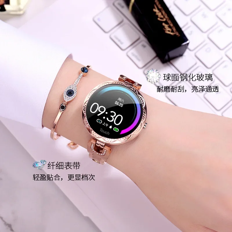 

AK15 Women's Fashion Smart Bracelet Heart Rate Blood Pressure Sleep Monitoring Physiological Cycle Intelligent Reminder