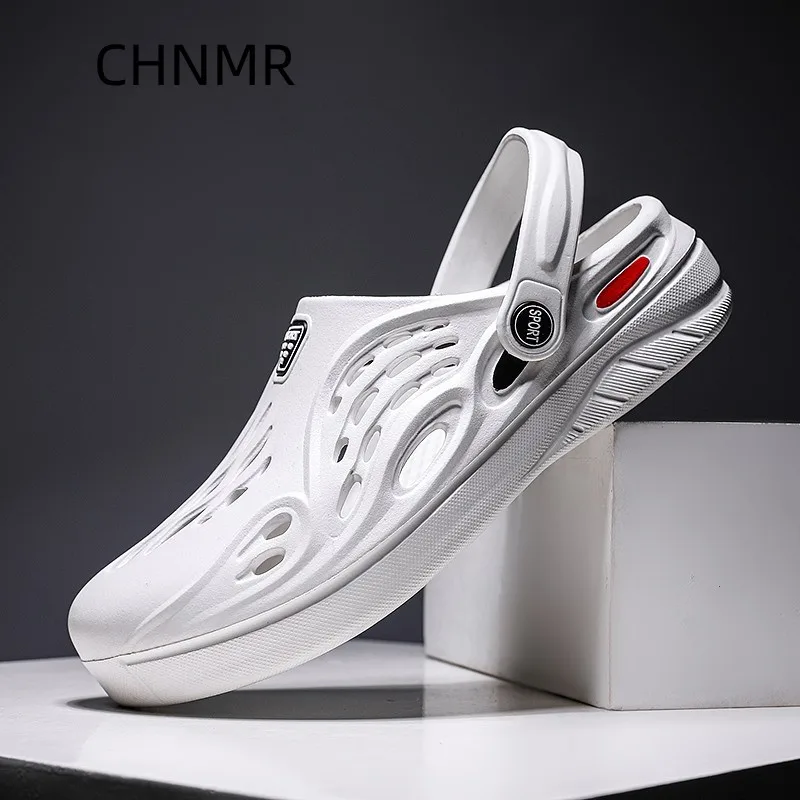 

Men's Beach Slippers Wear-Resistant Non-slip Breathable Trendy All-match Lightweight Round Toe Water Proof Shoes Summer Main