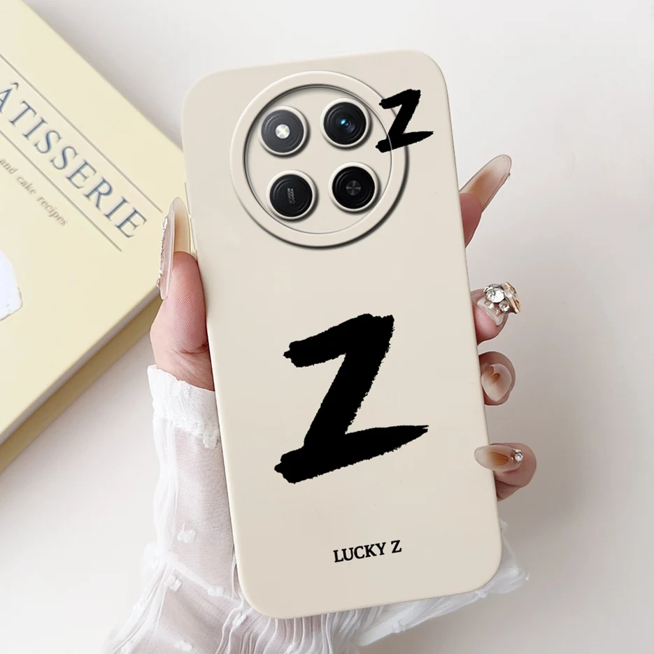 Cute Lucky Letters Soft Silicone Case - Stylish Protective Cover