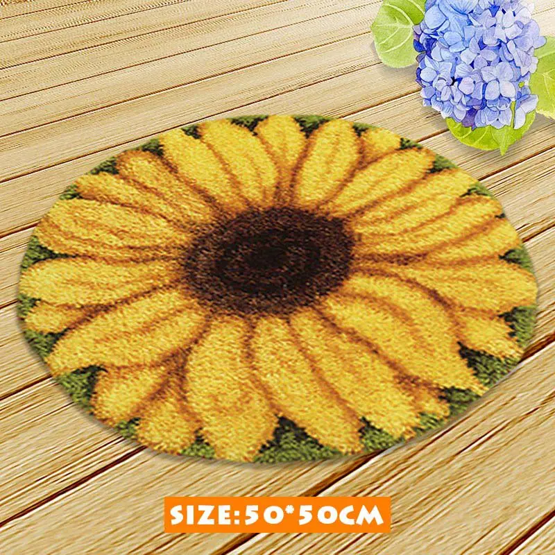 Flower Latch Hook Pillow Kit 6