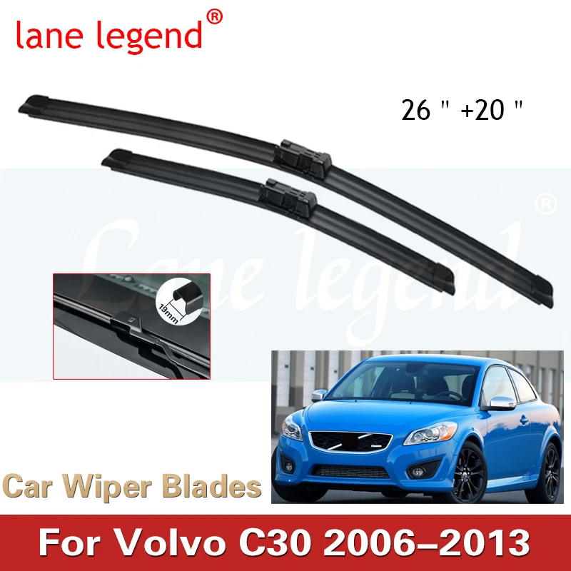 

For Volvo C30 2006-2013 Car Accessories Front Windscreen Wiper Blade Brushes Wipers 2013 2012 2011 2010 2009 2008 2007 2006