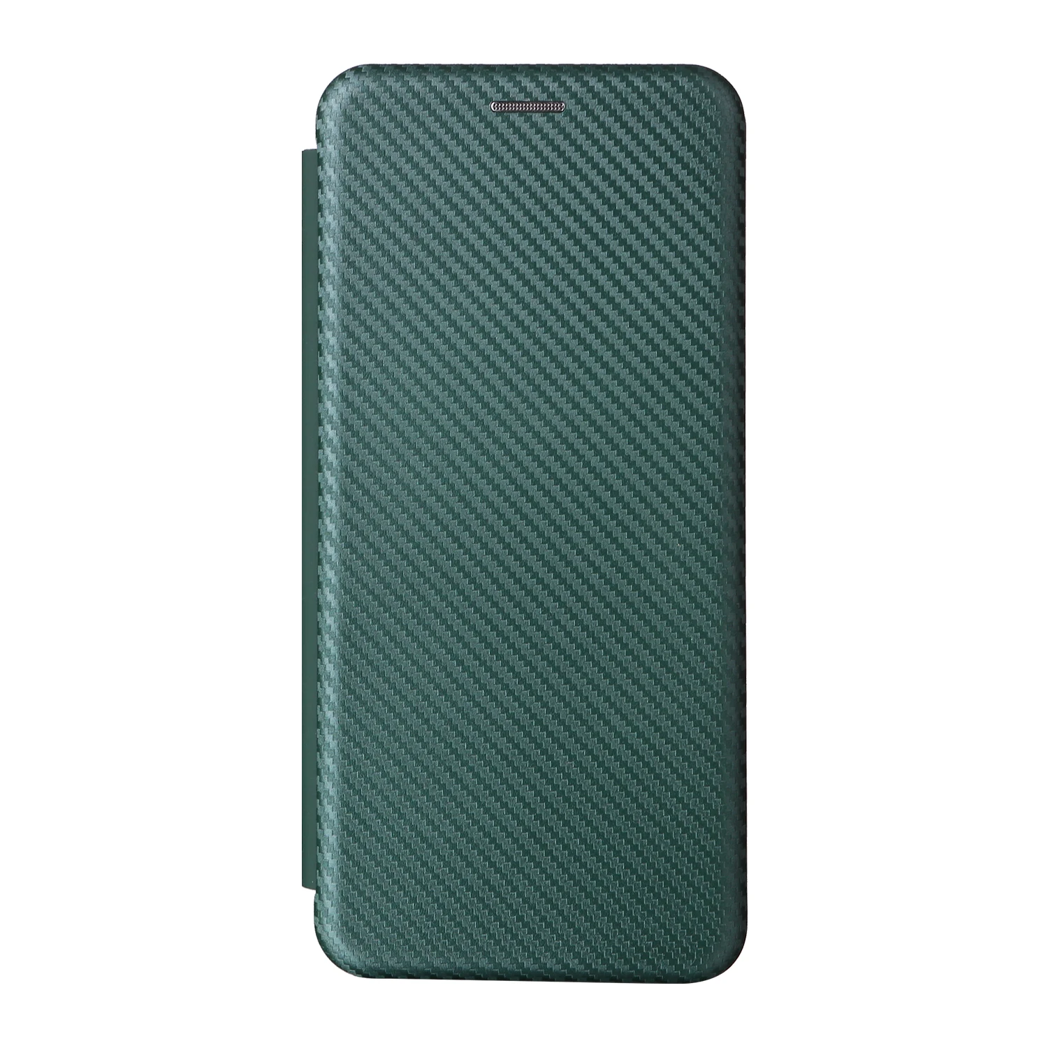 Ultra-Thin Carbon Fiber Leather Flip Cover with Card Slot - Shockproof Case
