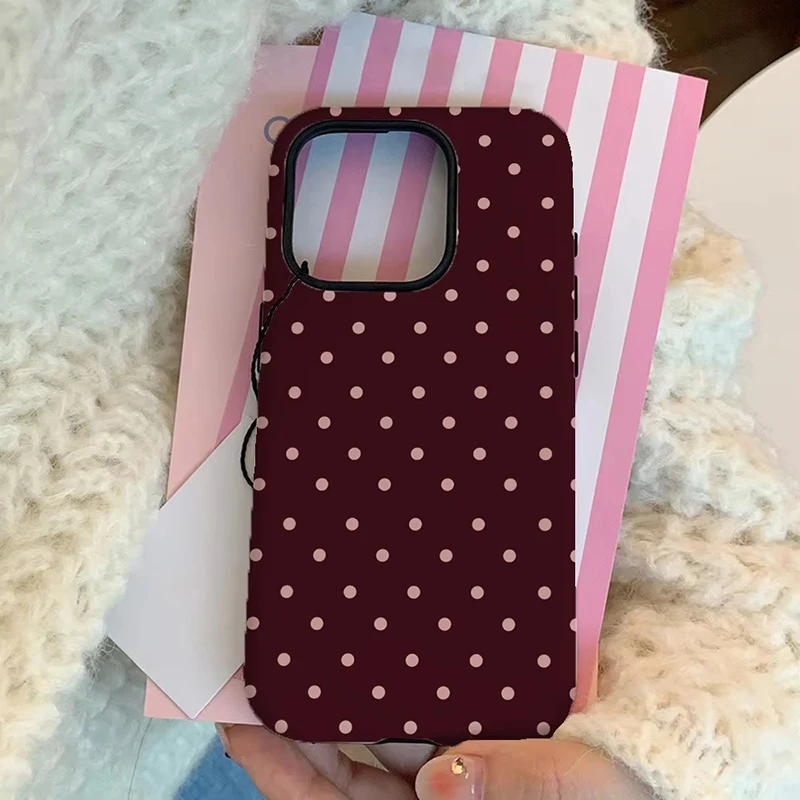 Chic Polka Dot Phone Case - Stylish Protective Cover