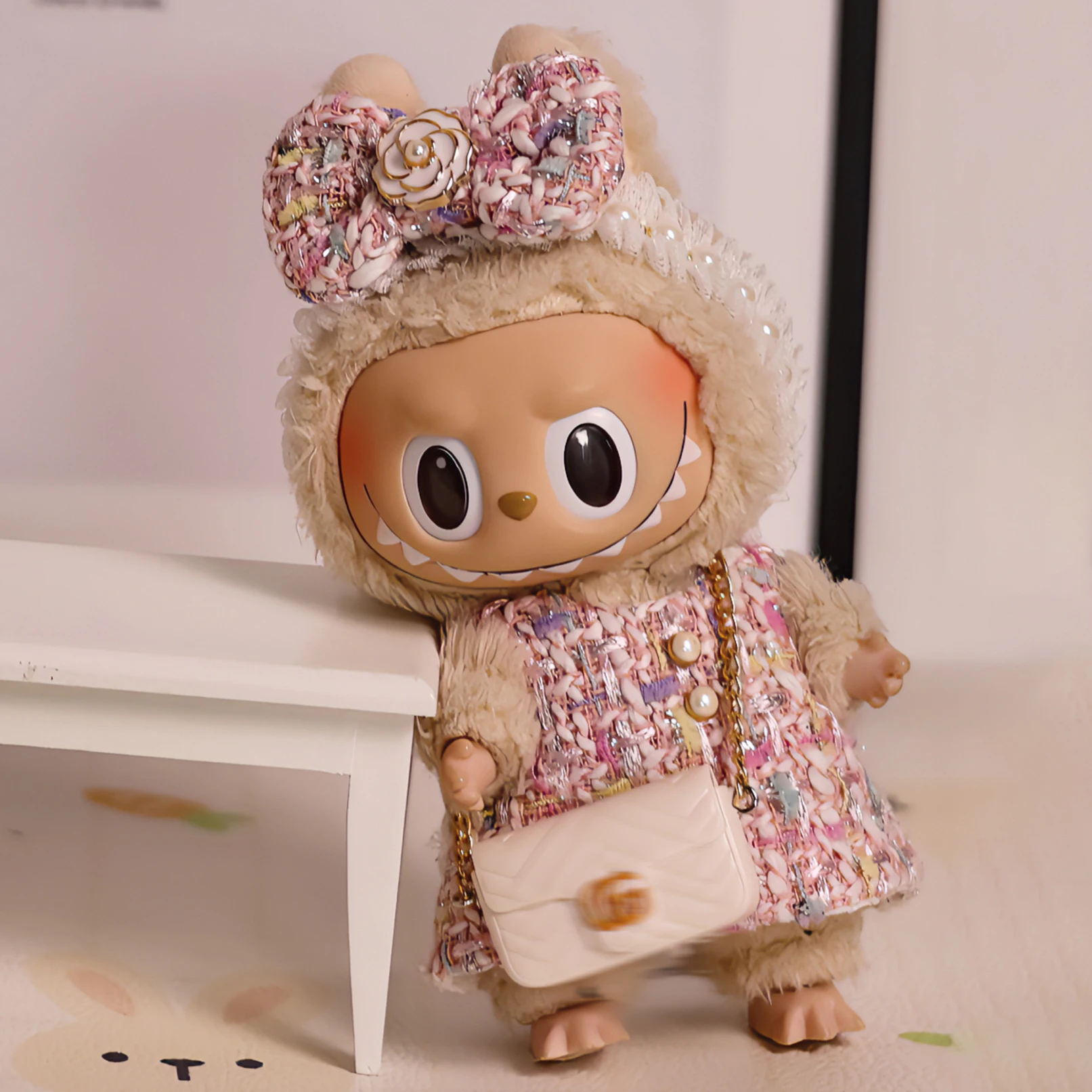 thumbnail image 1 of Ropa para muñecas Labubu de 17 cm, diseño de lujo avanzado, Heartbeat Macaron, diseñador de ropa Labubu, marca de diseñador de moda senior Labubu, 1 of 5