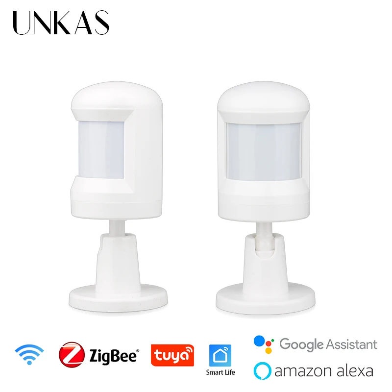 

UNKAS Tuya Smart ZigBee 3.0 PIR Sensor Human Body Light Intensity Motion Detector WiFi Wireless Home Infrared