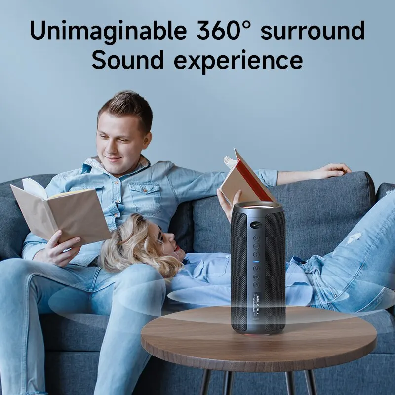 ZEALOT S51PRO 40W High-power Bluetooth Speaker 3D Stereo Bass Bluetooth Speaker Portable IPX5 Waterproof Suitable TWS Boom Box 2