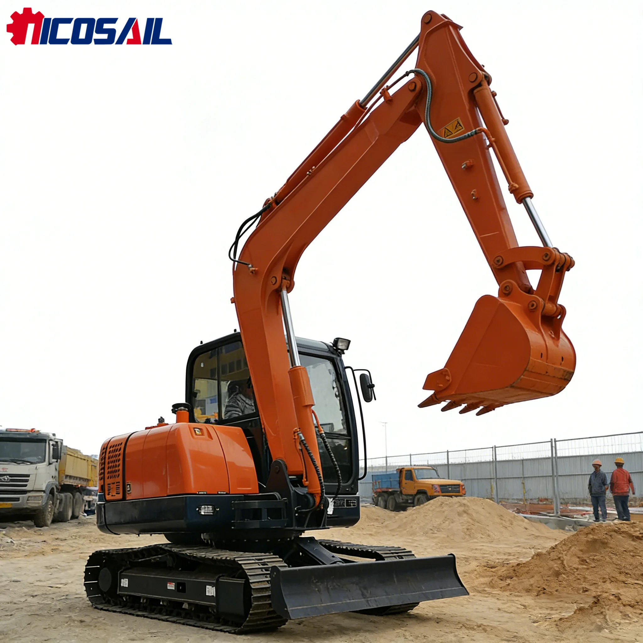 EPA-konformer 906 Minibagger, geeignet für Arbeiten auf engstem Raum und Erdbewegungsarbeiten.