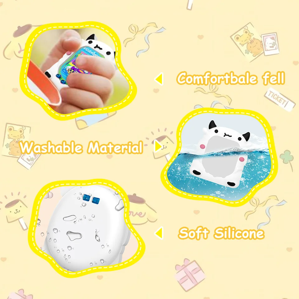 Custodia In Silicone Per Tamagotchi Uni – Cover Protettiva Antiurto Con Moschettone, Accessorio Fluorescente Per Console Gioco - 3