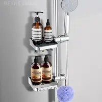1/2 PCS Bathroom Shelf Without Drilling Bathroom Shelf Shower Organiser With Shower Stand Shampoo Holder Shower Shelf Bathroom A 1