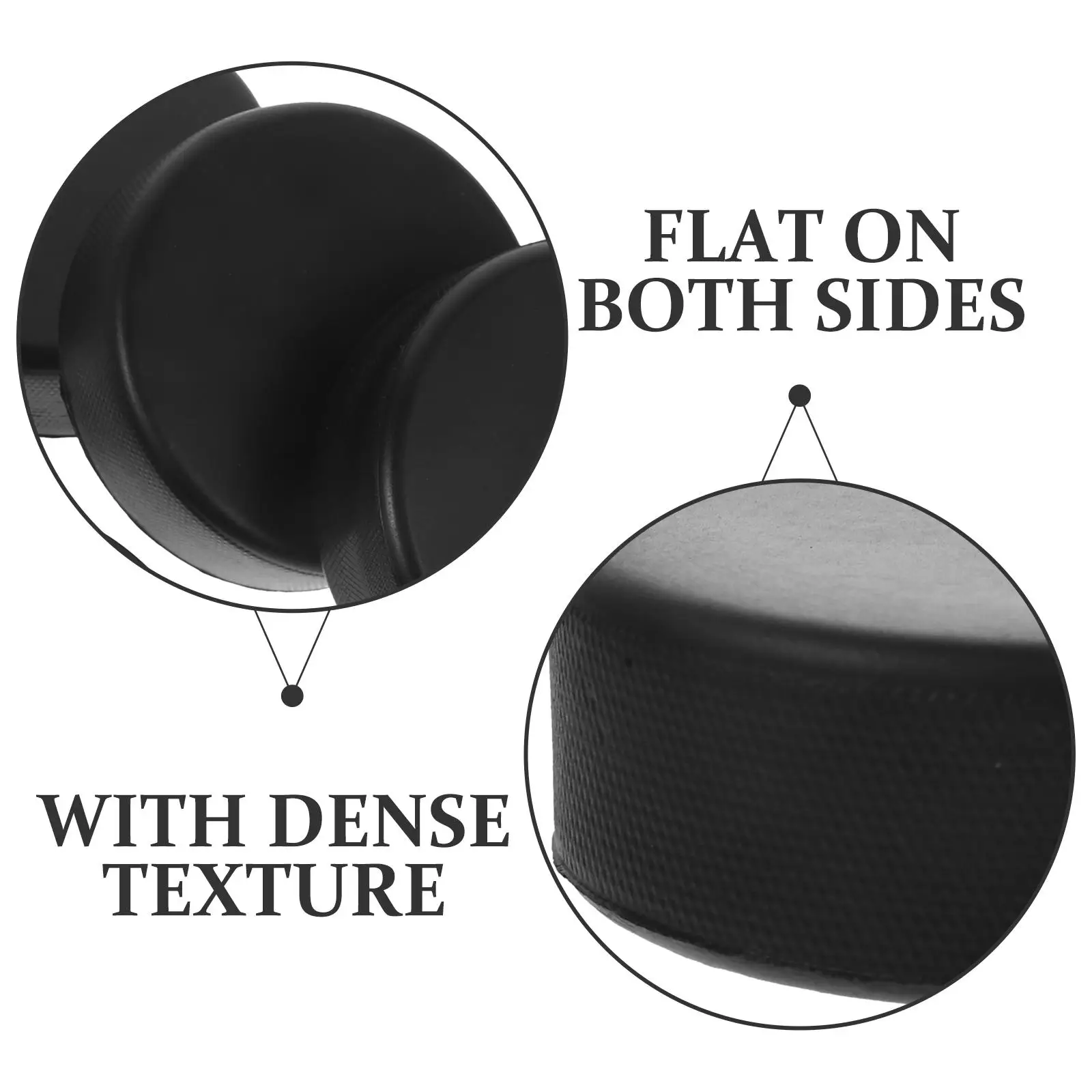 6 Pcs Rubber Hockey Puck for Training Smooth Surface Lightweight High Density Official Regulation Practice Ice Puck