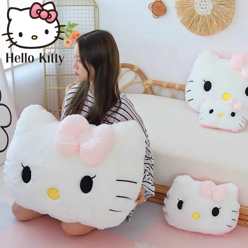 

Большая 80 см Hello Kitty плюшевые игрушки Sanrio Аниме периферийные одеяло Hello Kitty кошка мягкие куклы подушка Декоративные Подарки Игрушка