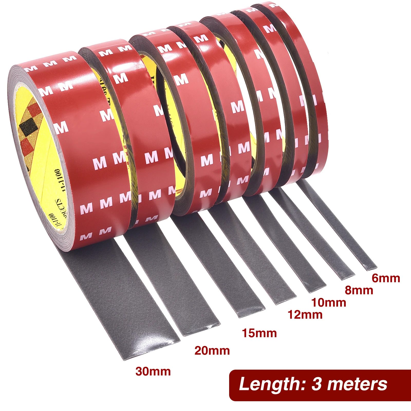 Extra Strong Double-Sided Adhesive Tape - 300CM Long, 0.4mm Thick