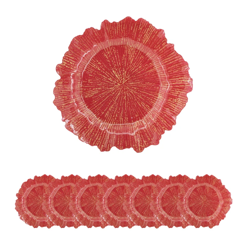 Premium Plastic Charger Plates Set of 8