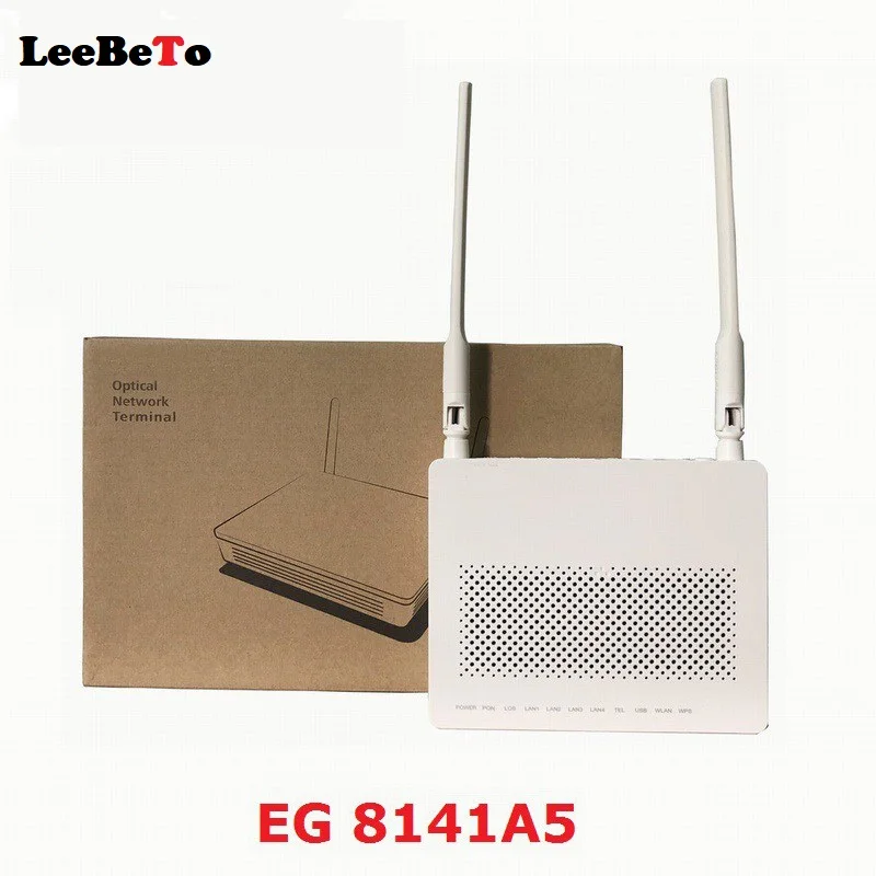 

8PCS Original Bare Metal Adapter EG8141A5 1GE+3FE+1tel+Wifi Gpon ONU EPON ONT HS8145C FTTH modem router with English Software