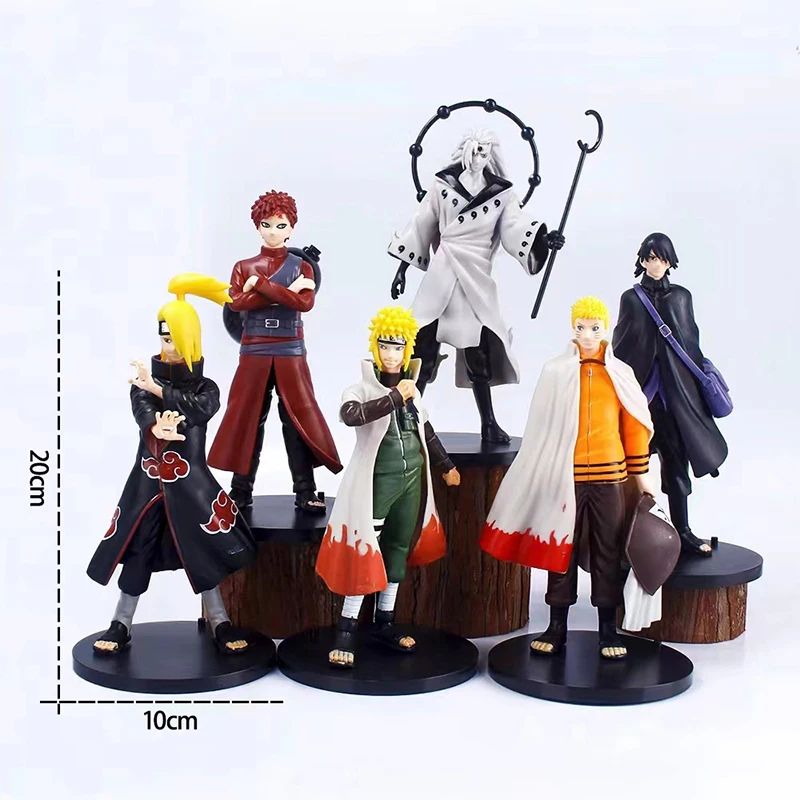 

6PCS/Lot Anime Naruto Figure Uzumaki Naruto Sasuke Hatake Kakashi Uchiha Itachi PVC Action Collector Figurine Statue Model Toy